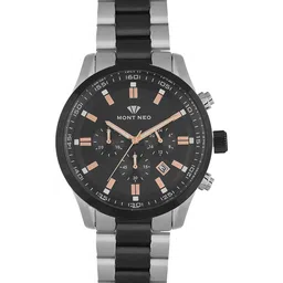 MONT NEO Men Dial & Stainless Steel Bracelet Style Straps Analogue Watch 1032C-M1404-26