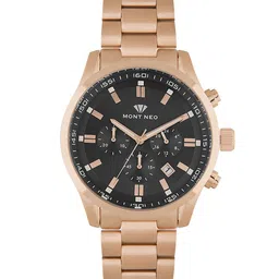 MONT NEO Men Dial & Stainless Steel Bracelet Style Straps Analogue Watch 1032C-M3304-28
