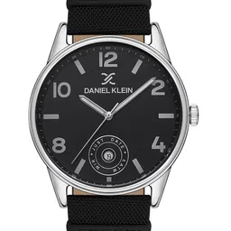 Daniel Klein Men Textured Round Bracelet Style Straps Analogue Watch DK.1.13380-1-15