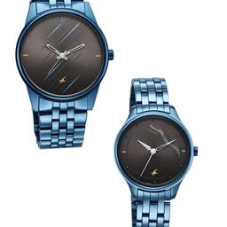 Fastrack Unisex Dial & Bracelet Style Straps Analogue Watch 33056296QM01-8