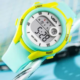 V2A Kids Dial & Bracelet Style Straps Digital Multi-Function Watch DK8215P-LightGreen-26