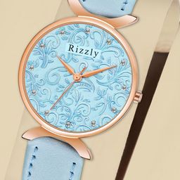 Septem Women Blue Embellished Dial & Leather Strap Analogue Watch SP-153.Sky Blue-Septem-image-26