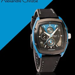 Alexandre Christie Men Dial & Leather Straps Analogue Watch 6610MCLIPBABU-28