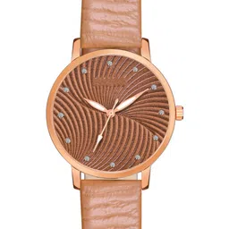 PERCLUTION ENTERPRISE Women  Brown, Round Embellished Dial Leather Straps Analogue Watch-image-99