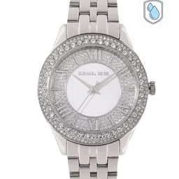Michael Kors Women Harlowe Embellished Bracelet Style Analogue Watch MK4708-picture-24