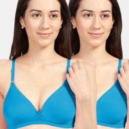 Sonari Pack of 2 Sea Green Everyday Bras - Non Padded-48