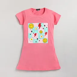 Todd N Teen Girls Graphic Printed Pure Cotton Nightdress-picture-49