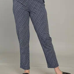 MAYSIXTY Women Printed Pure Cotton Lounge Pants-image-95