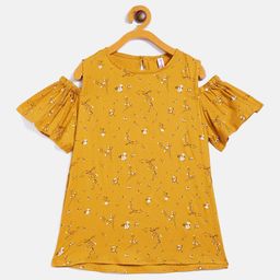 Crimsoune Club Mustard Yellow Regular Top-image-46