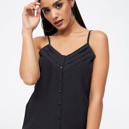 Kibo Shoulder Strap Crepe Top-picture-47