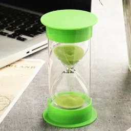 exim decor Double Tube 3 Minutes Green Sand Timer Showpiece-picture-19