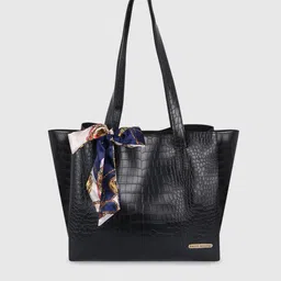 Bagsy Malone Animal Textured PU Structured Shoulder Bag with Bow Detail-image-27