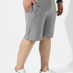Instafab Plus Men Striped Outdoor with Technology Shorts-image-15