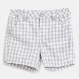 Chicco Boys Checked Cotton Shorts-image-8
