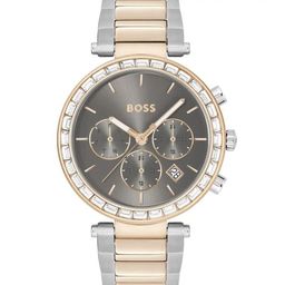 BOSS Women Brass Textured Stainless Steel Bracelet Style Straps Analogue Watch-1502690-image-46