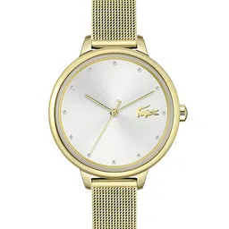 Lacoste Women Brass Embellished Dial & Stainless Steel Bracelet Style Straps Watch 2001254-image-3