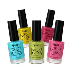 GLAM21 Set of 5 Color School Long Lasting Nail Lacquer 11 ml Each - Combo 03-2