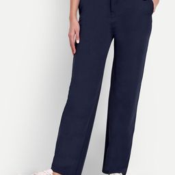 Next One Women Relaxed Straight Leg Straight Fit High-Rise Easy Wash Parallel Trousers-picture-7