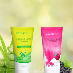 GEMBLUE BioCare Unisex Aloevera Face Wash & Whitening  Face Wash, 150ML (COMBO OF 2)-picture-2