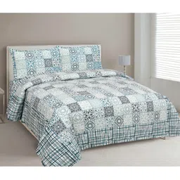 MAFATLAL Ethnic Motifs printed 210 TC King Bedsheet with 2 Pillow Covers-image-57
