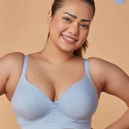 Maashie Pack of 2 Foam Cups Padded Non Wired Full Coverage Tshirt Bra-image-1