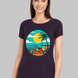 CHOZI Women Printed Cotton Bio Finish T-shirt-image-81