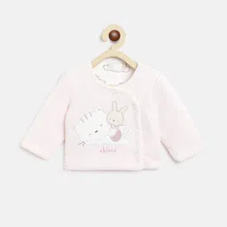 Chicco Kids Pink & White Velour Crop Cardigan-picture-36