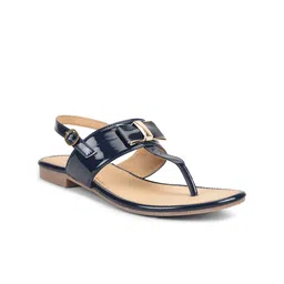 SALARIO Women T-Strap Flats with Buckles-image-30