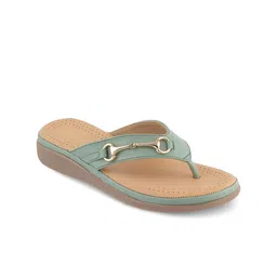 Tresmode Open Toe Flats with Western - Embellished image 1