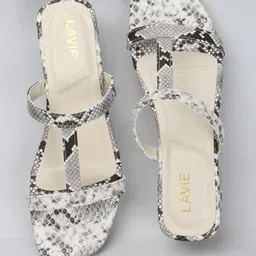 Lavie Printed Block Mules with Buckles image 1