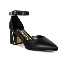 London Rag Pointed Toe Block Heel Pumps image 1