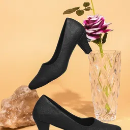Try Me Textured Suede Slim Heel Pumps-69