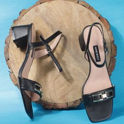 Nine West Open Toe Block Heels-11