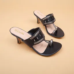 Ozuri Kitten Sandals with Buckles-image-4