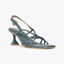 RIVR Twisted Knots Open Toe Block Heels-39