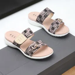 ELLE Textured Open Toe Comfort Heels-2