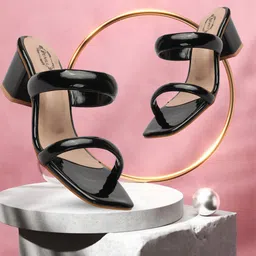 Denill Open Toe Block Heels-37