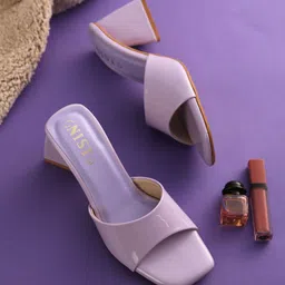 GNIST Lavender Block Heel-10
