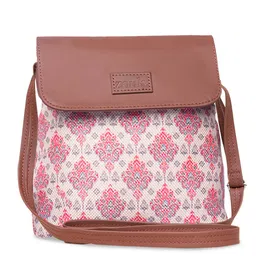 ZOUK Floral Printed Swagger Sling Bag With Pouch image 1