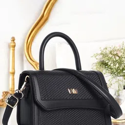 WOMEN MARKS Women Textured Satchel Bag-image-22