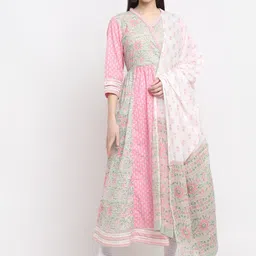 KALINI Women Pink Ethnic Dresses-image-38