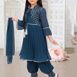 BAESD Girls Regular Sequinned Kurta with Patiala & With Dupatta-picture-37