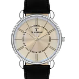 Franktime Men Embellished Dial & Leather Straps Analogue Watch FT-0044 S-image-41