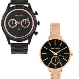 JOKER & WITCH Ben & Jenny Analogue Couple Watch Gift Set JWCW228-21