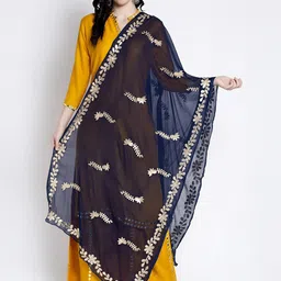 Clora Creation Embroidered Dupatta With Gotta Patti-10