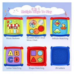 ADKD 5 in 1 Early Learning Shape Sorter Activity Learning and Development Toys-0