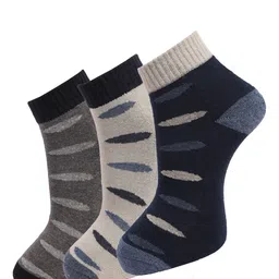 Dollar Socks Men Pack Of 3 Assorted Cotton Above Ankle-Length Socks-45