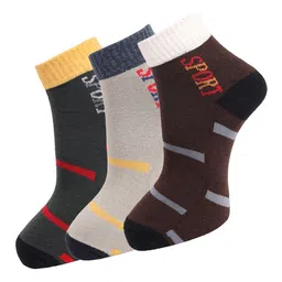 Dollar Socks Men Pack Of 3 Assorted Cotton Above Ankle-Length Socks-image-86