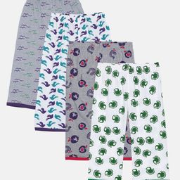 SINI MINI Girls Pack Of 4 Cotton Printed Lounge Capris-image-27