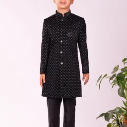 VASTRAMAY Boys Embroidered Sherwani Set-26
